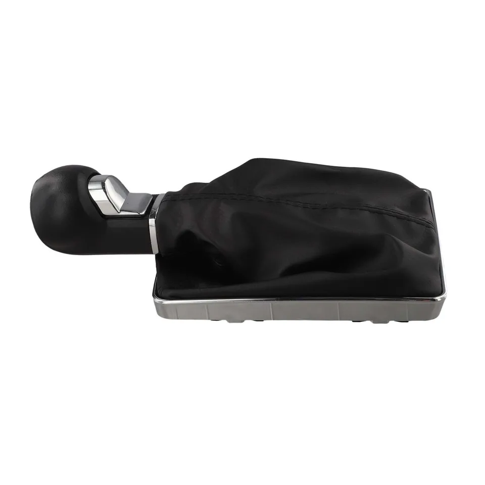 Pomo De Palanca De Cambios 6 Velocidades Con Marco Cromado Y Funda De Cuero Para Opel Astra H 2004-2010 (1.6 L, No 1.7 CDTI)