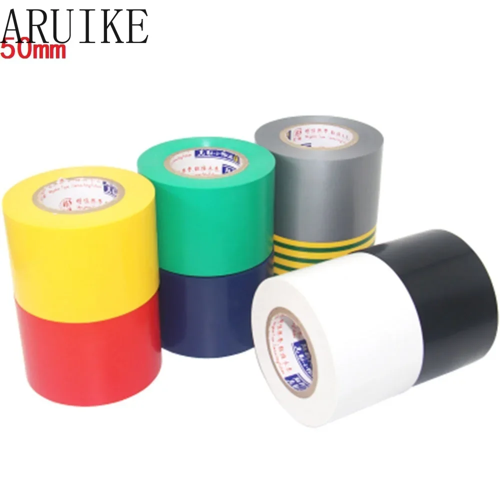 5CM ( 50mm )Wide Electrical tape Insulation Tape Waterproof PVC   18M Long High-temperature  5 CM