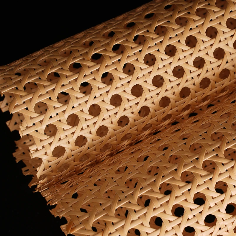 Plastic Waterproof Rattan Webbing Roll, Handwoven Synthetic Poly Rattan, Faux Cane Mesh-Open Weave, for DIY Home Decor Projects