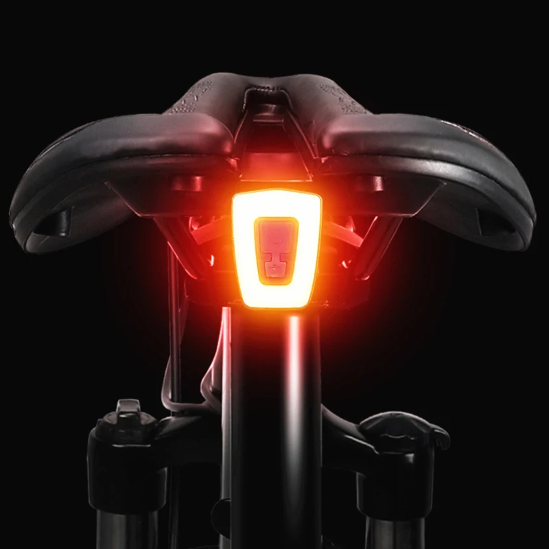 WEST BIKING Bicycle Taillight USB Rechargeable LED Bike Saddle Rear Light Cycling Helmet Light Safety Bike Warning Flashlight