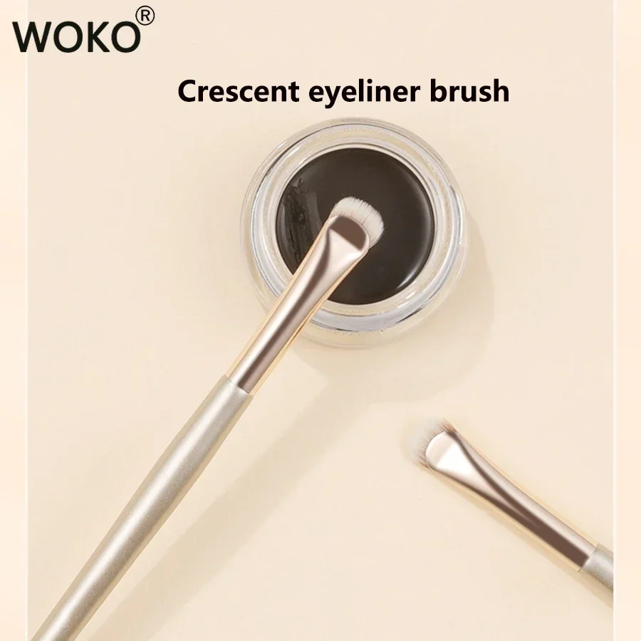 Crescent Eyeliner Brush Draw Eyeliner Eyeband Contour Makeup Tools Upgrade half round Crescent Blade Eye liner Makeup Brush Thin