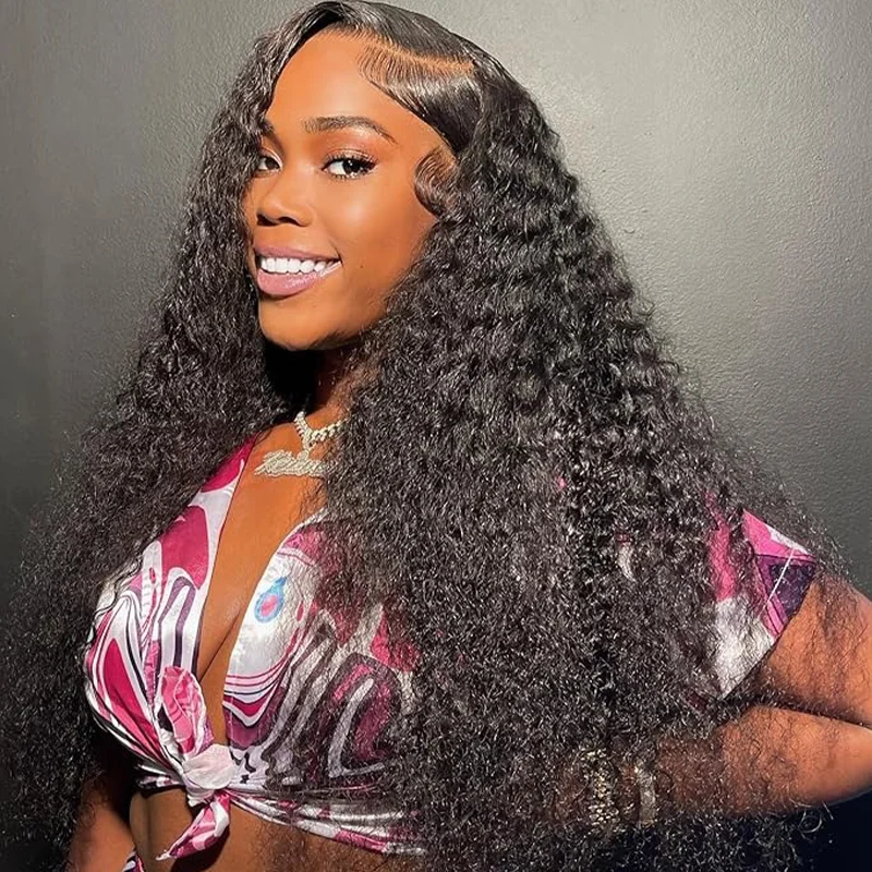 

Deep Wave Frontal Wig Hd Lace Wigs 250% Density 13x4 13x6 Water Wave Curly Human Hair Wig 30 36 Inch Lace Front Wig Human Hair