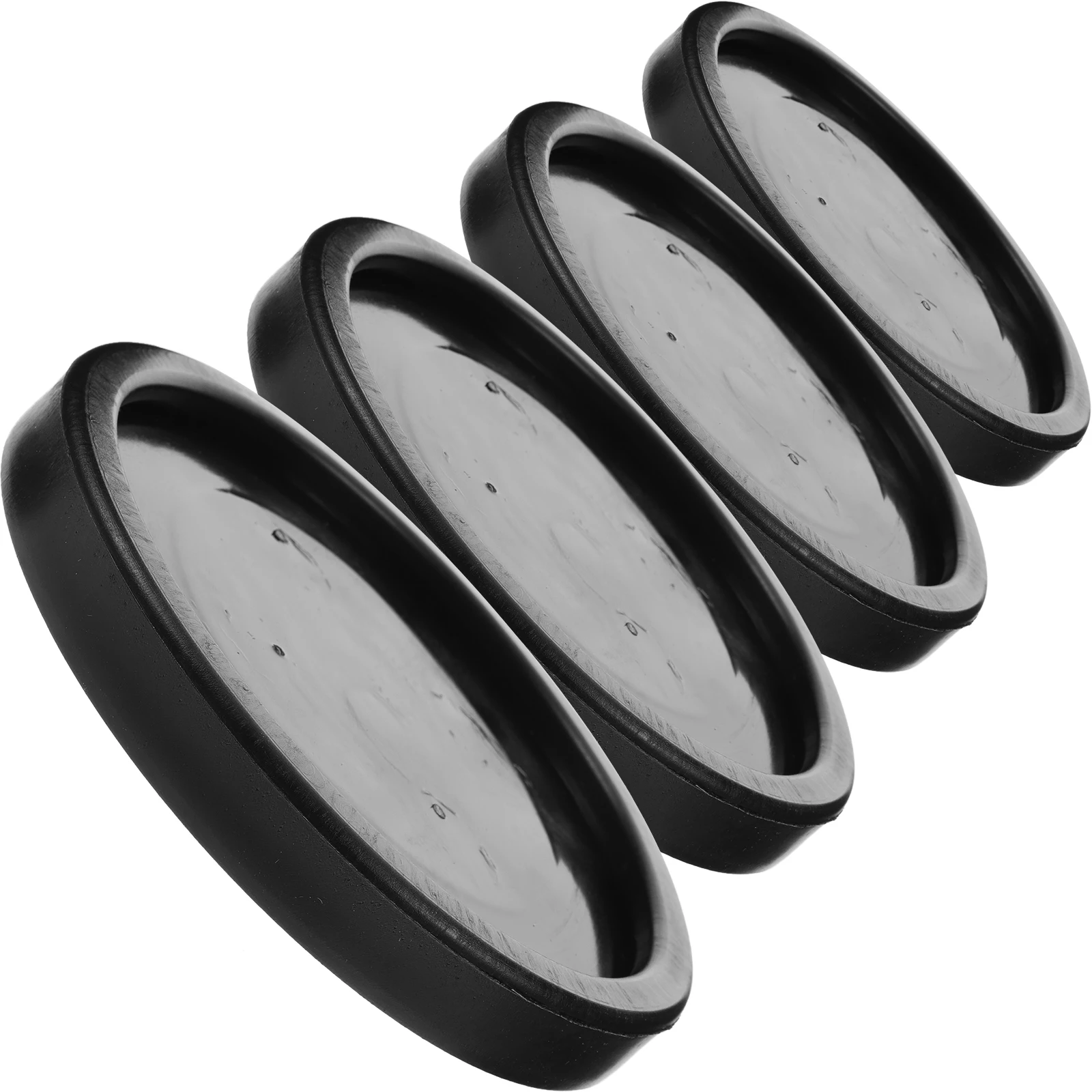 

4 Pcs Foot Pads Fitness Mat Furniture Feet Wheel Caster Cups Coaster Couch Leg Black Floor Protectors Table