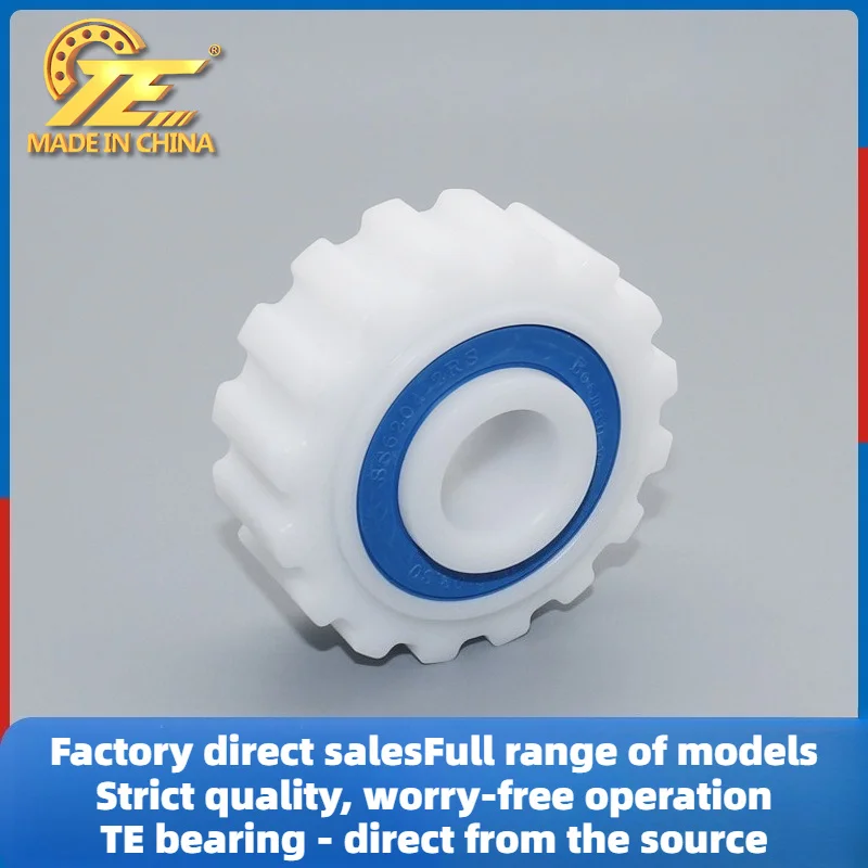 Plastic bearing POM90 external gear bearing driven wheel medical cleaning equipment transmission gear