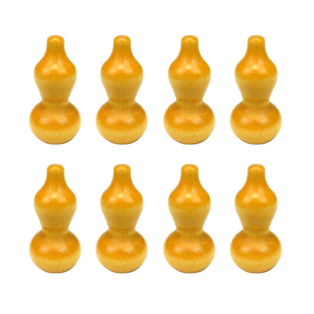 20Pcs Wooden Gourd DIY Accessories for Chinese Knot Crafting Smooth Burr-Free Wood Craft Supplies Jewelry Making Woven Crafts