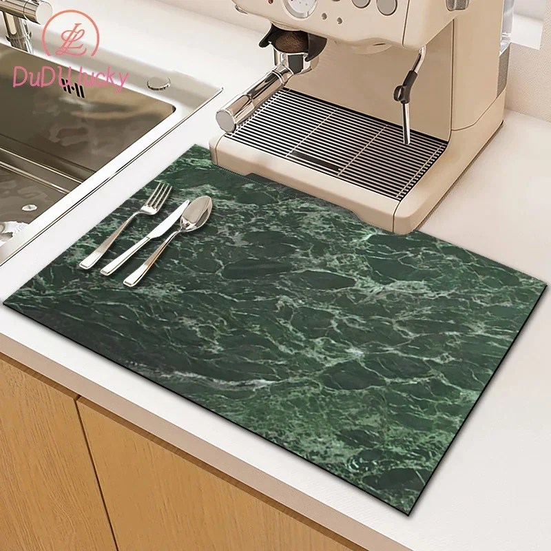 

Table mat suitable for various scenes, kitchen and living room pattern, tea coasters,large diatomaceous earth mat, drying mouse