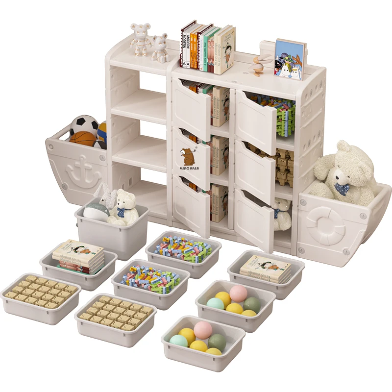 

Kids Organizer Rack Baby No Toxic Shelf Children Plastic Boxes Storing Drawer Toys Cabinet for Clothes