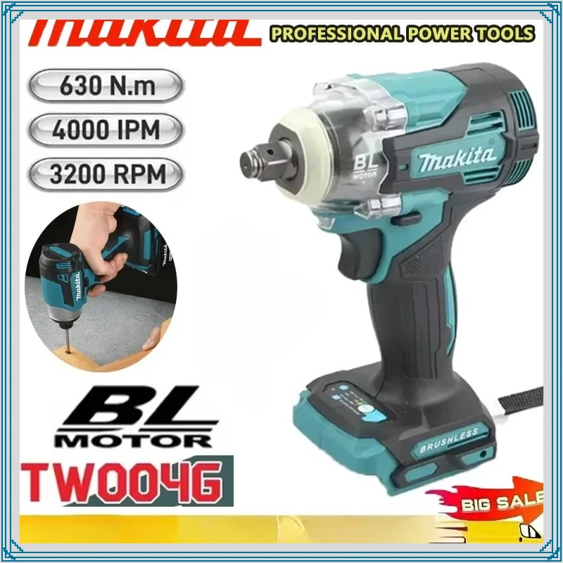 

Бесщеточный аккумуляторный шуруповерт Makita TW004G 630Нм, перезаряжаемая дрель-шуруповертка для 18-вольтовых аккумуляторных инструментов