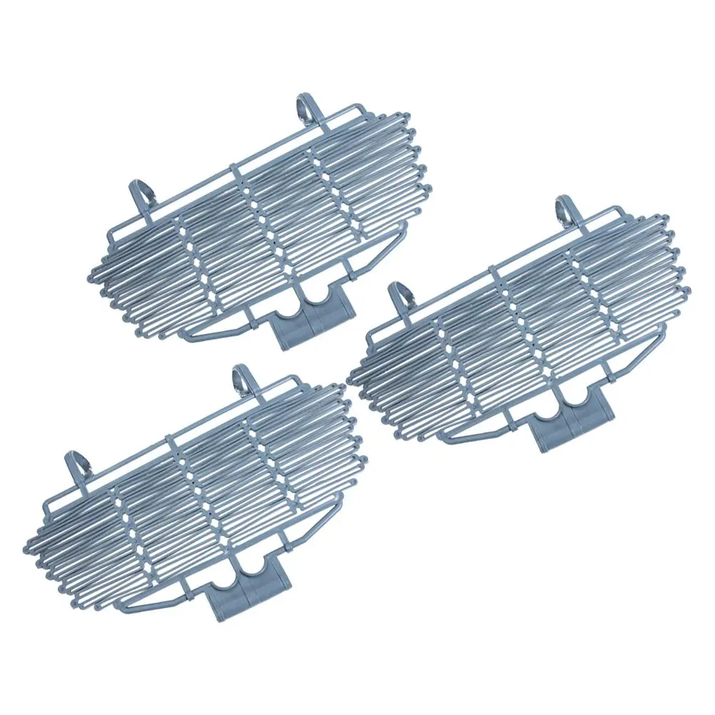 

3pcs Bike Basket Lid Front Cover for Kids Girls Cargo Rack Grey Plastic Foldable Detachable Bicycle Accessories Secure