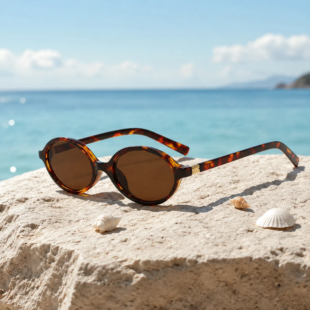vintage luxury brand desinger oval frame sunglasses for women ladies retro beach travel sunscreen sun glasses sunshade eyewear