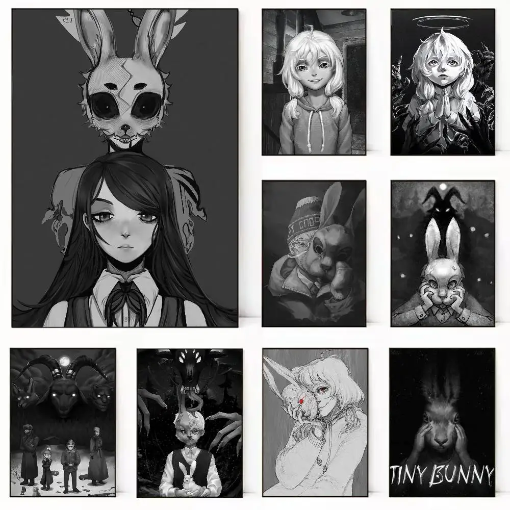 

Game T-Tiny Bunny Poster Versatile HD Waterproof Wall Art Self-Adhesive Decor for Any Space Ideal Gift