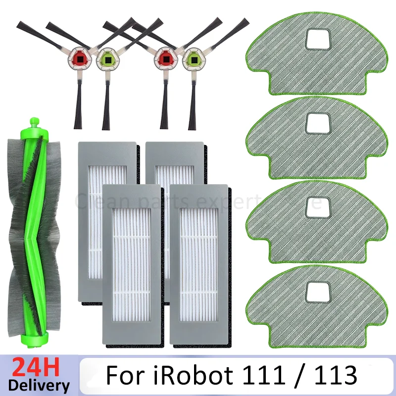 

For Irobot Roomba Combo 113 R113840 Sweeping Robot Main Brush Filter Mop Cloth Spare Parts Replacement Accessories Kit