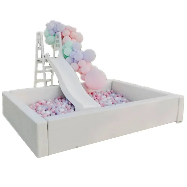 

Best Large 5-13ft Ball Pit Soft Play Kids White Ball Pit with Stairs Sliding Outdoor Soft Play Ball Pit