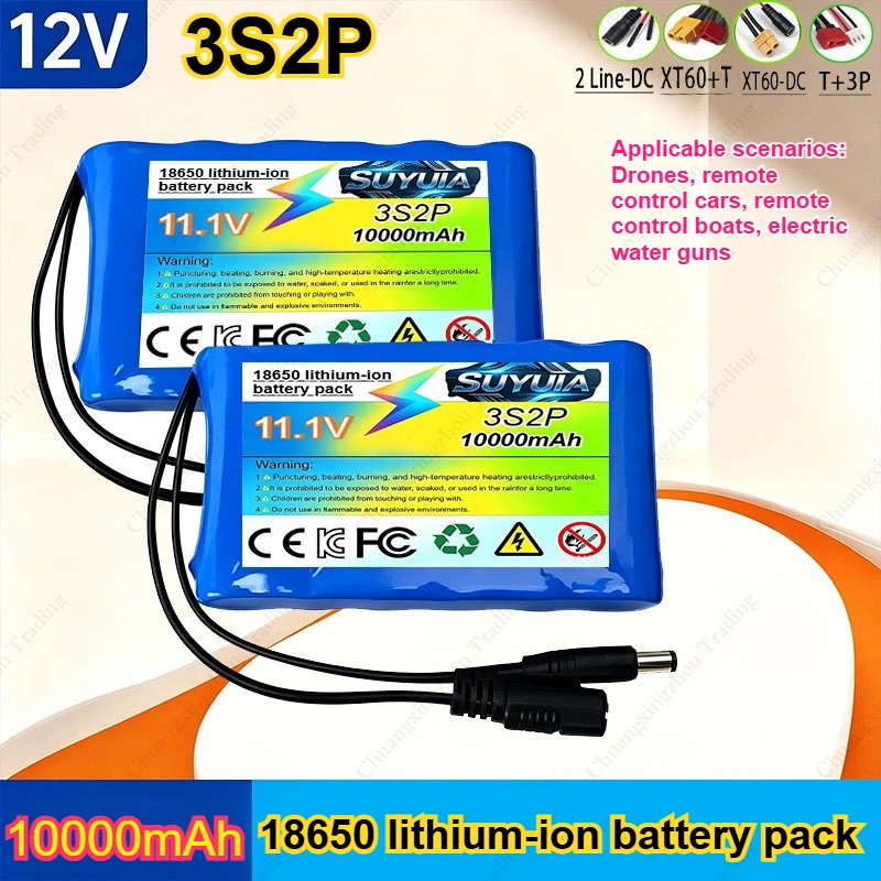 12V 10000mAh deep cycle battery, high safety, stable power supply, suitable for home backup, UPS, and off-grid solar systems