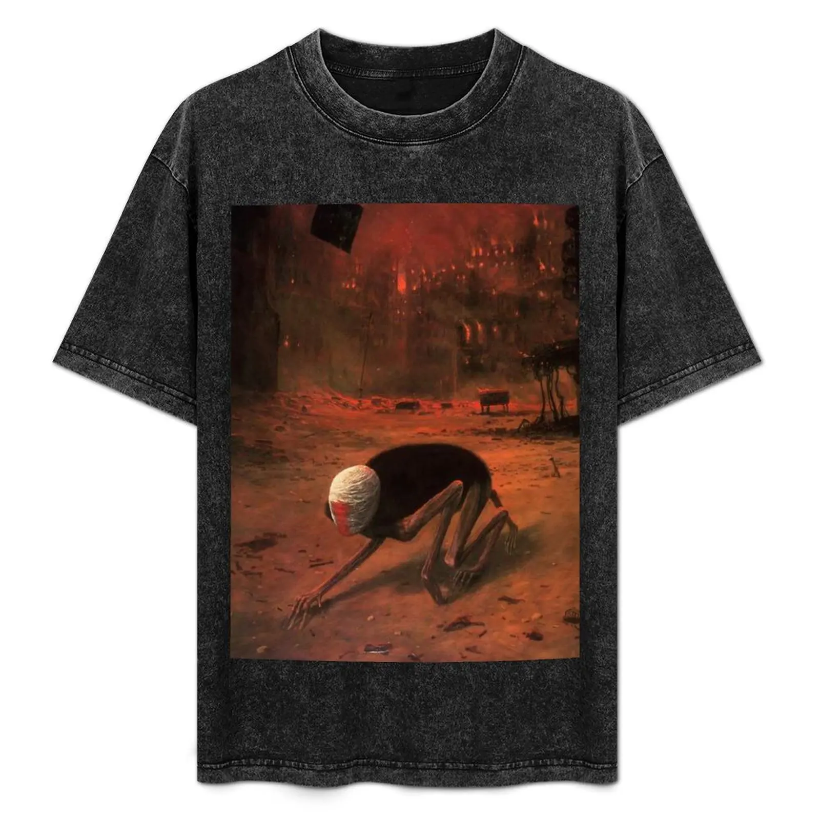 

Untitled (The Creature) by Zdzislaw Beksinski T-Shirt Sun Protective Outdoor Tee Top
