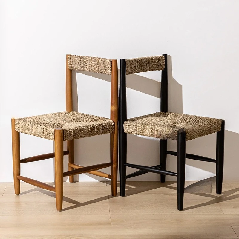 الشمال، الروطان، كرسي الطعام، الخشب الصلب، الرجعية، طويل القامة، بسيط #5