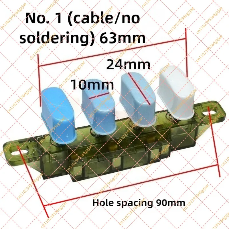 3-Speed 4-Position Key Switch Button for Airmate Midea Desk Fan, Replacement Control Part