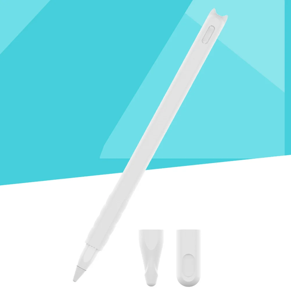 3 قطع من الحقيبة الواقية من السيليكون لقلم ستايلس المضاد للخدش، مجموعة غطاء مقلمة حمراء متينة، حامل لوحي