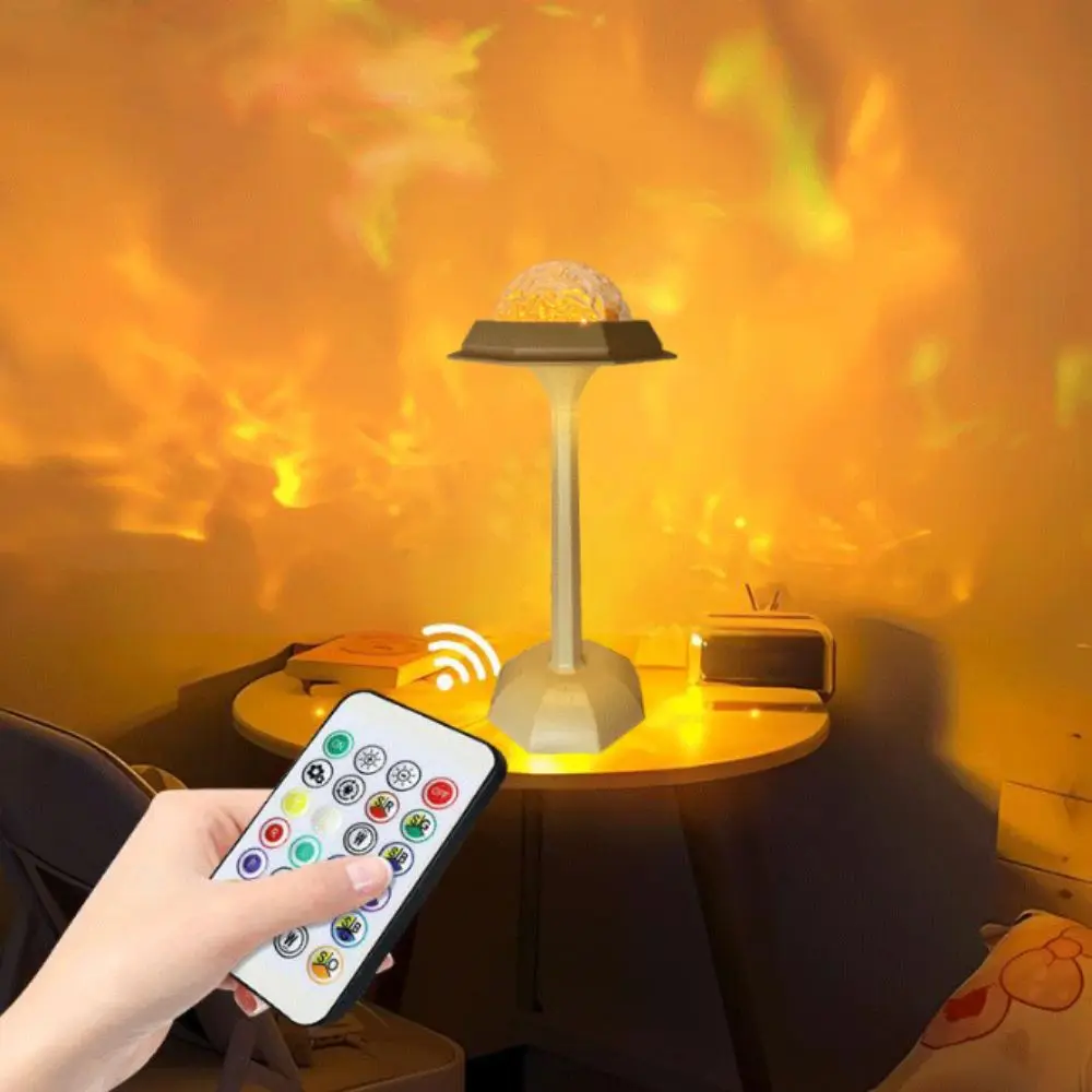 ハイフットデザイン-led-デスクランプ-防水-タッチコントロール-雰囲気ナイトライト-リモコン-ウェーブ投影