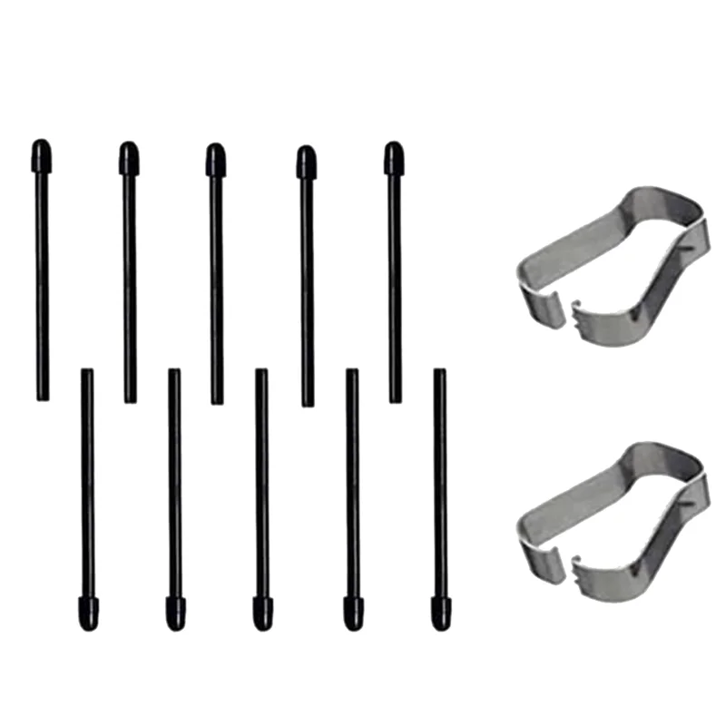 (10er-Pack) Markierungsstiftspitzen/Spitzen für Bemerkenswerte 2 Stylus-Stifte, Ersatzspitzen/Spitzen, weich (schwarz)