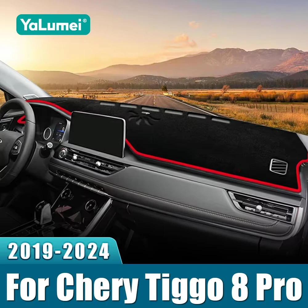 

For Chery Tiggo 8 Pro 2019 2020 2021 2022 2023 2024 Tiggo8 Pro Car Dashboard Cover Dash Mat Sun Shade Non-slip Pad Accessories