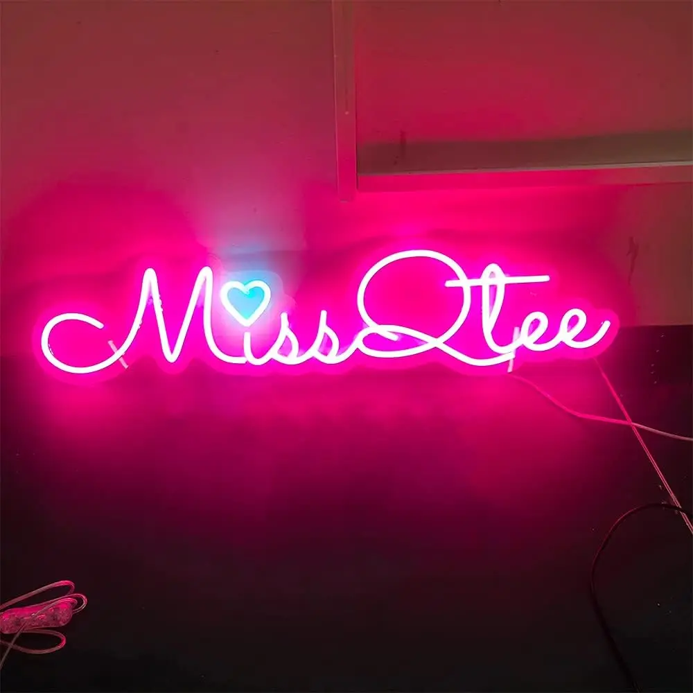 

Custom Neon Sign for Wall Decor Personalized LED Neon Wedding Light Sign Customizable Bedroom Room Decor Aesthetic Birthday Gift