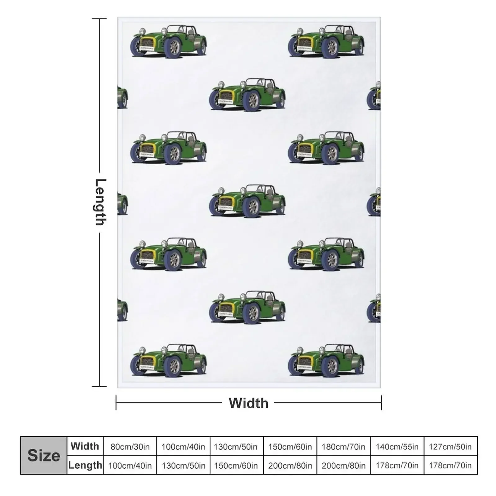 Caterham Seven Throw Blanket manga Soft Plaid anime Cute Blankets