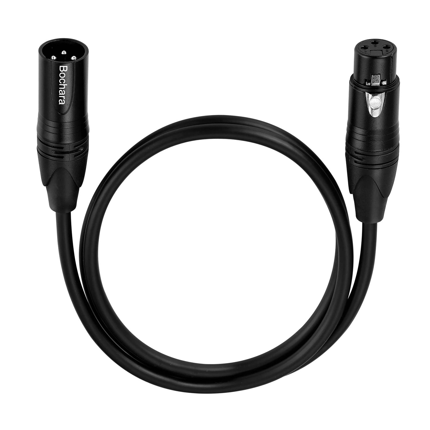 Bochara Balanced Shielded Cord XLR Male to Female 3PIN Cable For DMX Stage Lights Microphone Recording Speaker Mixer