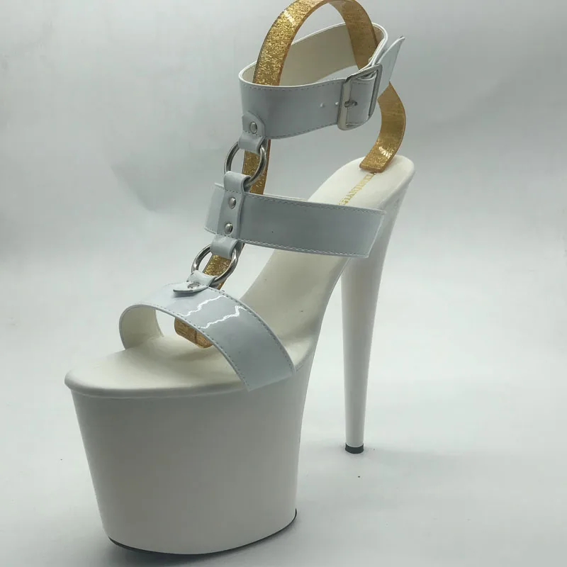 

sexy 20cm ultra-high-heeled pole dance shoes, waterproof platform, sky-high fish mouth sandals, stage catwalk shoes