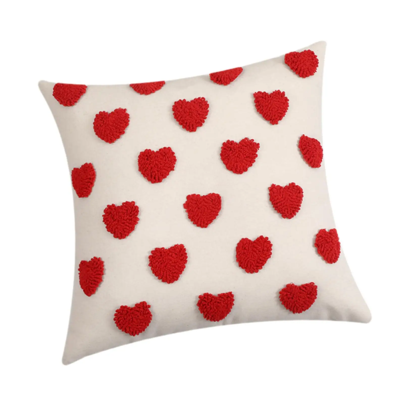 Embroidery Pillow Case Versatile Comfortable Sofa 17.72" x 17.72" Throw Pillow Cover for Bedroom Farmhouse Living Room Decor