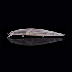 Hanlin 10/20pcs 13CM 11.5G Floating Transparent Hard Plastic Bodies Shallow Diving Unpainted Fishing Lures Pencil Baits Tackle