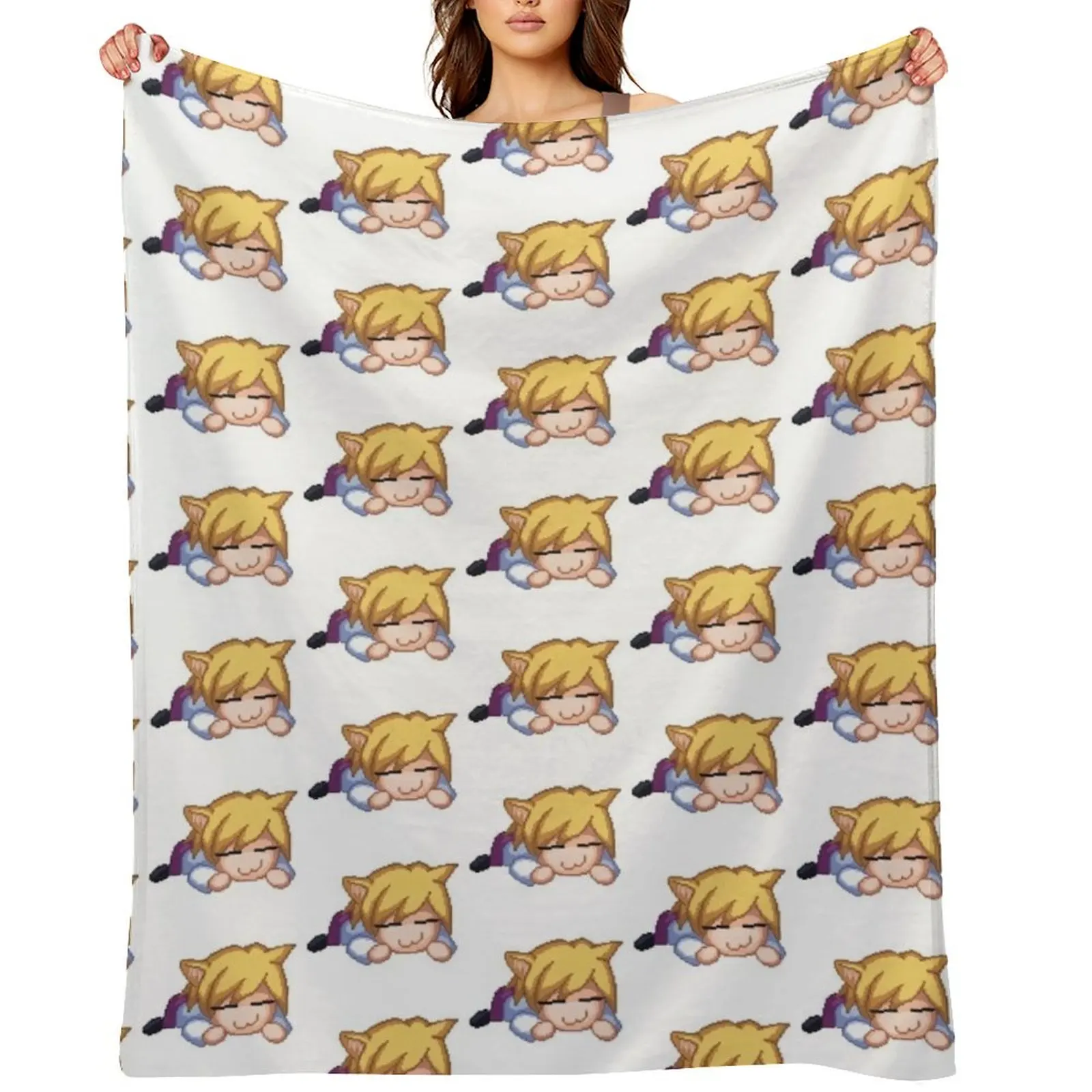 

neco arc Throw Blanket Thermals For Travel anime Moving funny gift Blankets