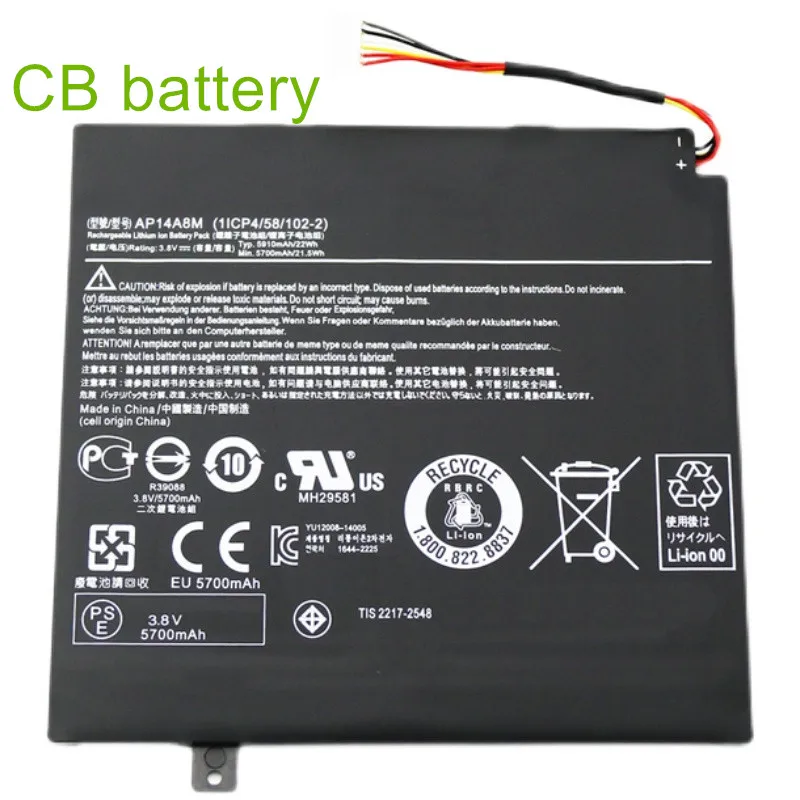 

3.8V 5910mAh Original AP14A8M Battery For 10 SW5-011 SW5-012 10-inch Tablet PC