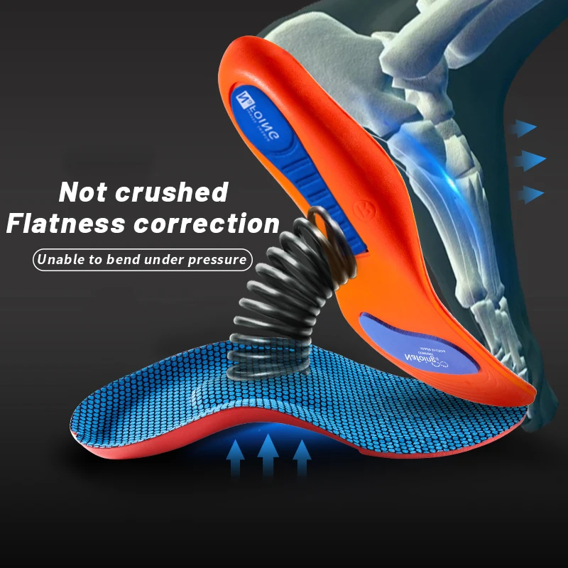 

Sport Orthopedic Insoles for Feet Men Women EVA Breathable Shock Absorption Shoes Insole for Running Basketball Sport Care Pads