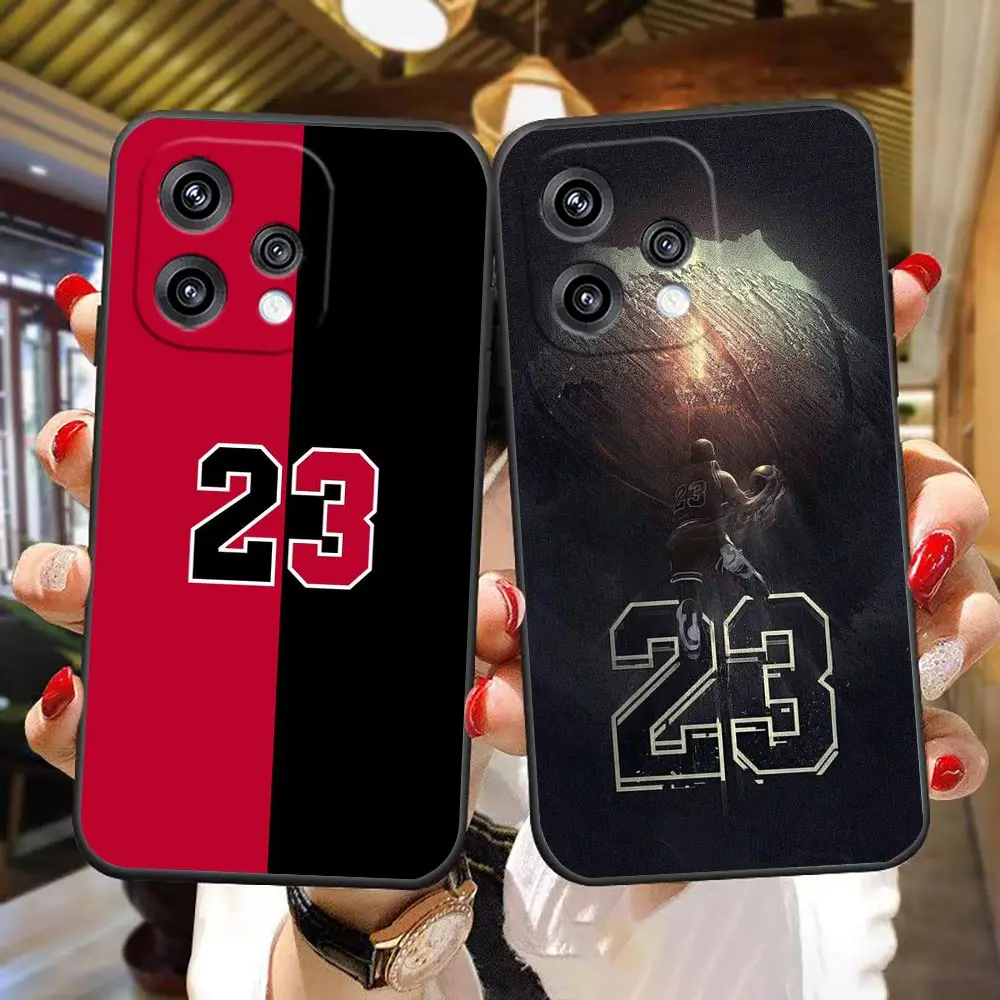 Phone Case For OPPO RENO 16 16F 15 15F 14 14F 13 13F 12 11 11F 10 8T 8 7 6 LITE TPU Funda Coque Shell Cover Basketball Player 23