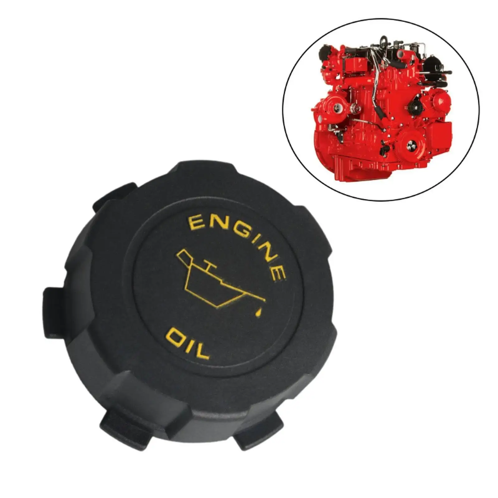 

Engine Oil Fill Cap Spare Parts High Performance Premium Professional 2869221 3104375 for Kenworth W900L 1990 thru Current