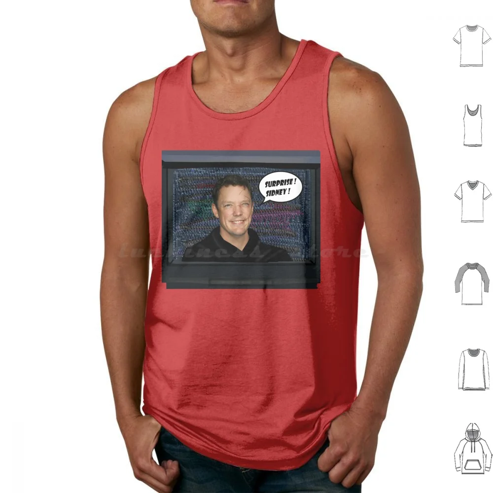 Surprise Sidney Tank Tops Vest Sleeveless Scream Halloween Stu Macher Ghostface Ghost Face Horror Matthew Lillard