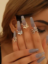 Crown Butterfly Nail Ring Is Sweet, Romantic And High-End, Suitable For Valentine's Day And New Year Gifts For Friends