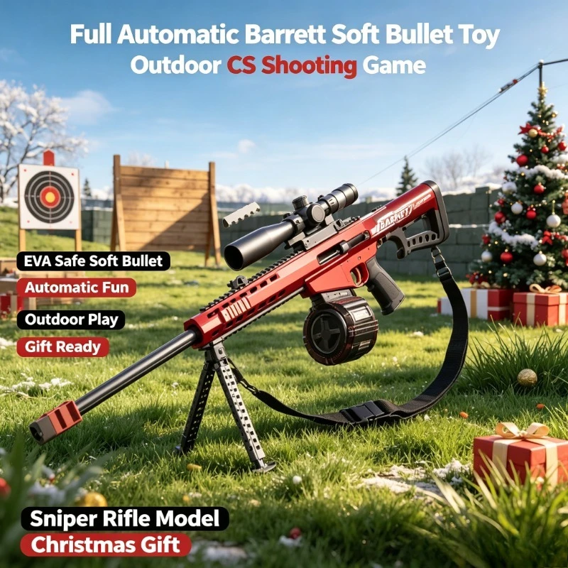 Boys Xmas Present MountKitForOutdoorTeamMatch Barrett EVA Full‑Auto Outdoor Play Model