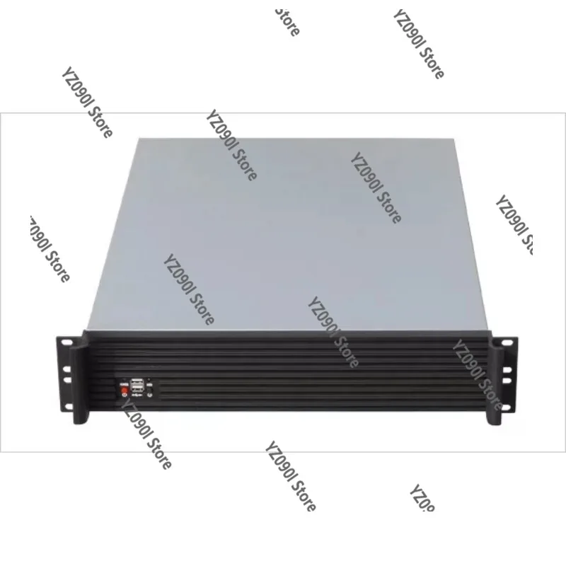 Industrial Control Server Chassis, 2U 550mm Deep, Durable Aluminum Profile Panel
