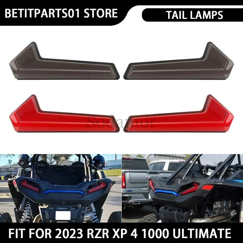 

Светодиодные задние фонари для квадроциклов UTV в сборе, задний стоп-сигнал, красный ABS дым для Polaris RZR 2020-2022 RZR XP 1000 High Lifter # 2413429