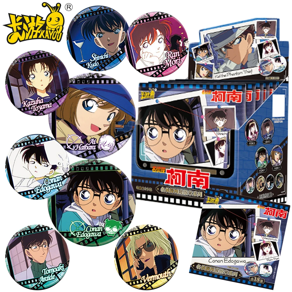 

New Genuine Kayou Detective Conan Anime Peripheral Badges Premium Brooches Pendant Creative Birthday Surprise Gifts for Lovers