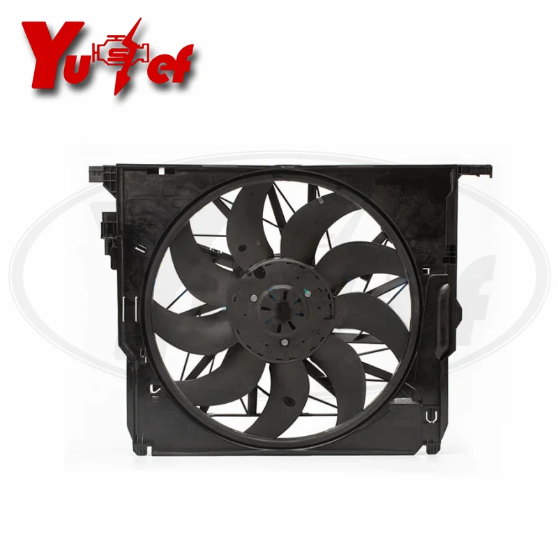 Quality Cooling Fan Assembly for BMW F11 530i F01 F02 LCI 730Li 2009-2015 17417589028 7589028 600W