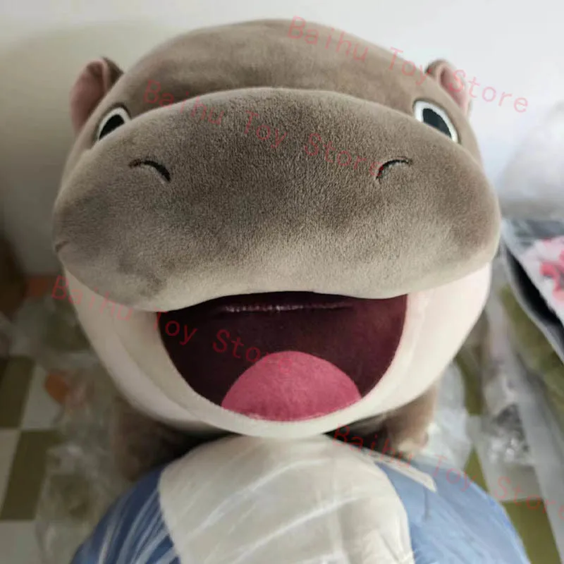 Cute Baby Hippos Moo Deng Plush Toy Hippopotamus Plushie Kawaii Influencer Animal Soft Stuffed Pillow Doll For Children Gift