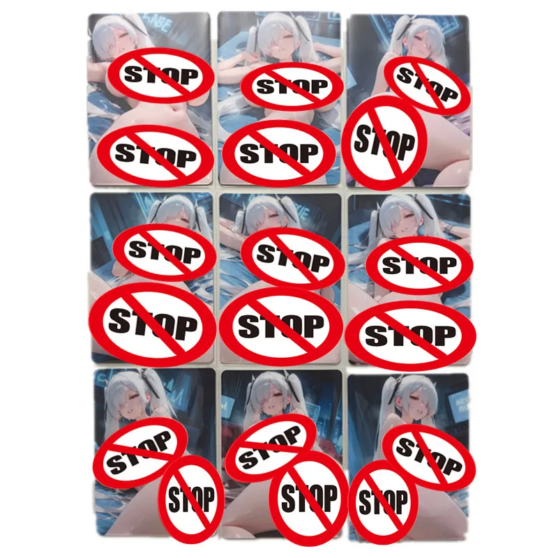 9 قطعة/المجموعة/مجموعة بطاقات مثيرة محلية الصنع شخصيات أنيمي آلهة النصر صور عارية كاريكاتير ألعاب الهدايا والألعاب بطاقات جمع