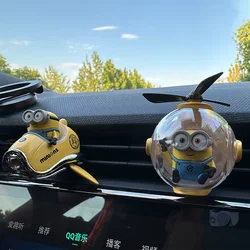 Universal Studios Minions Car Air Freshener Perfume Diffuser Outlet Fragrance Cartoon Decor Decompression Toy Car Interior Doll