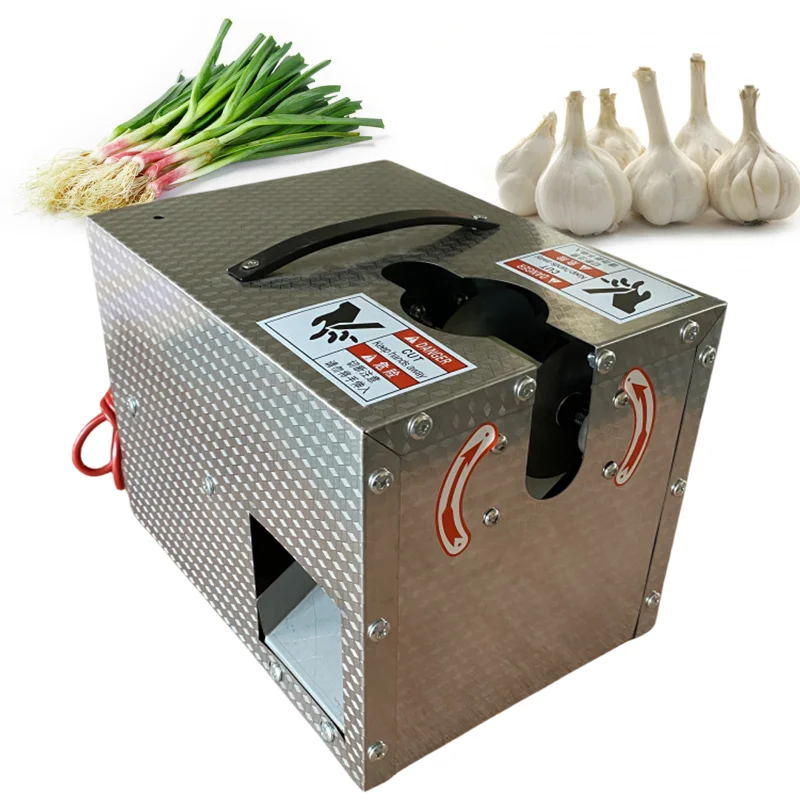 Automatic 110/220V garlic root cutting equipment garlic root cutter and remover garlic tail cutting machine