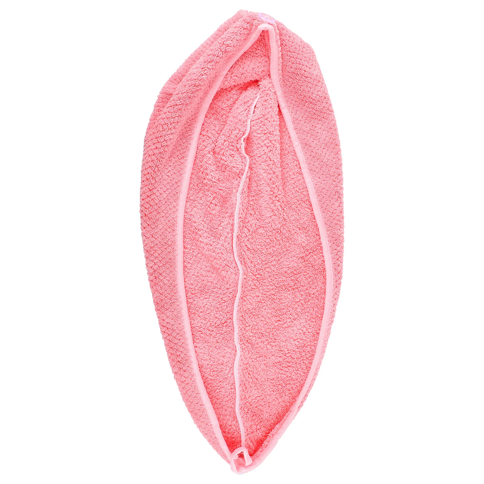 

Absorbent Hair Towel Wrap Drying Shower Bathing Hat Button Fast Dry Hair Wrap Salon Portable Lightweight Cap Bathing Hat
