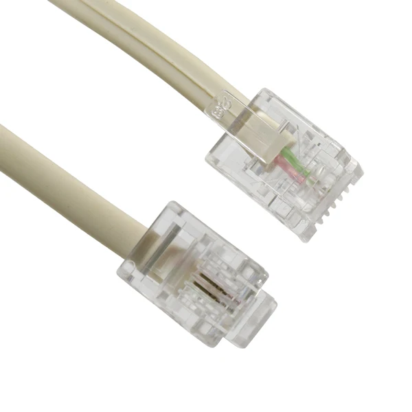 TELEPHONE LINE CABLE READY 6P/2C 15 YARDS CREAM