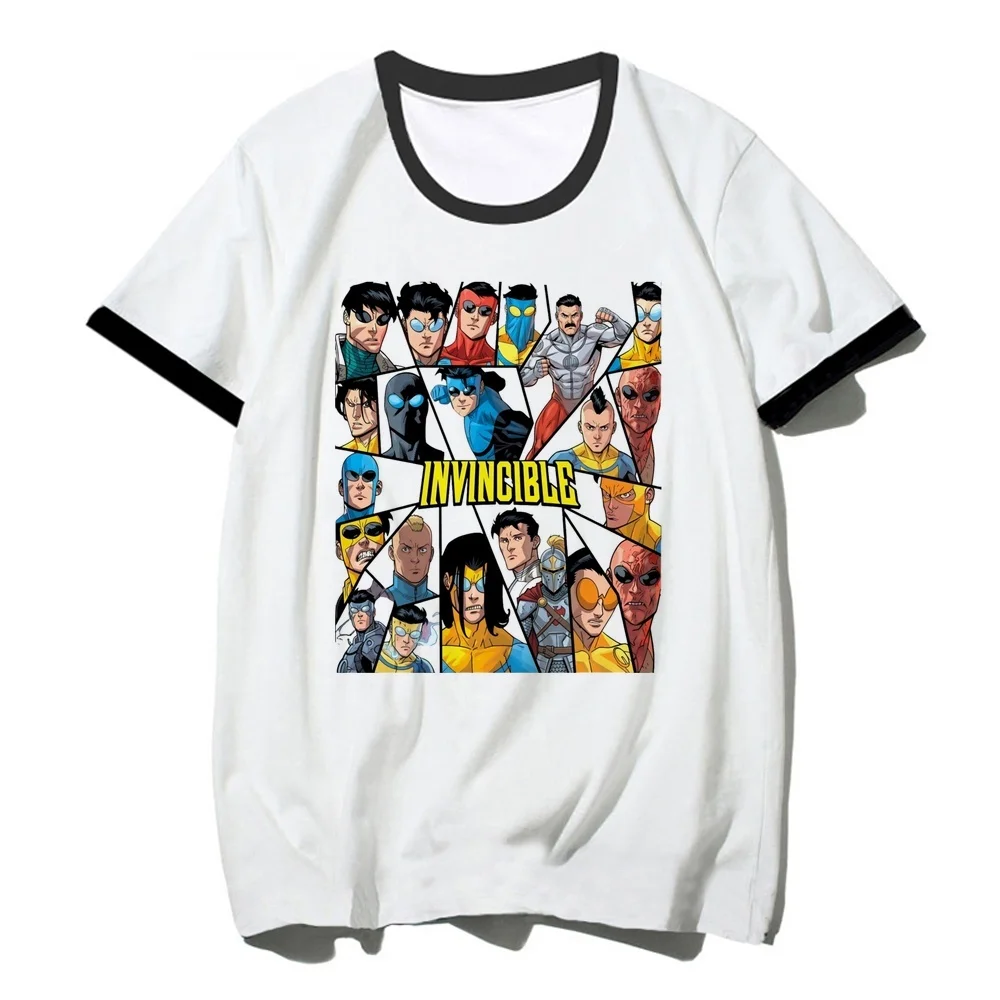 Invincible shirt teen alternative  manga 80s gothic cute top tees harajuku meme alternative  baddie jojifuku